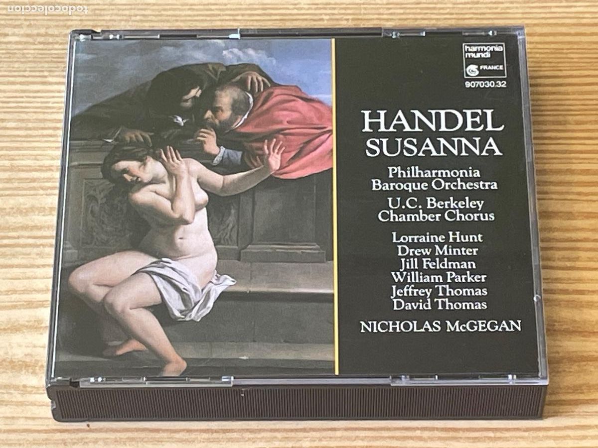 Music CDs: HANDEL. SUSANNA. PHILHARMONIA BAROQUE ORCHESTRA. NICHOLAS MCGEGAN. TRIPLE CD. HMU907030.32