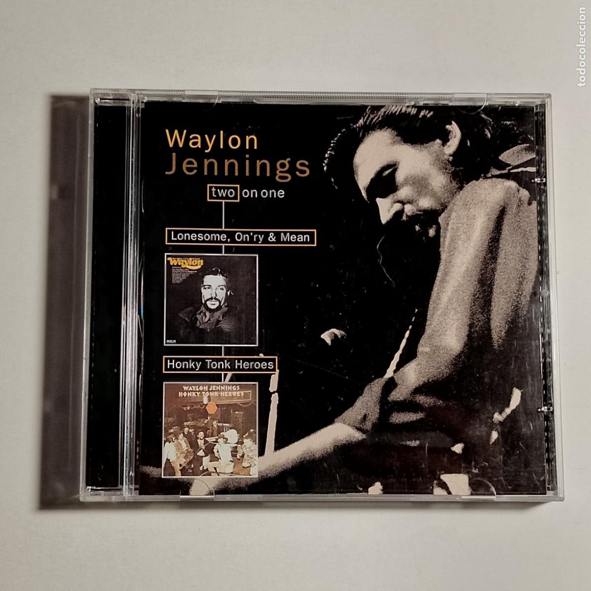 CDs de m&uacute;sica: Waylon Jennings-Lonesome, On'ry & Mean/Honky Tonk Heroes (CD Camden) Clasicos Outlaw Country 1973