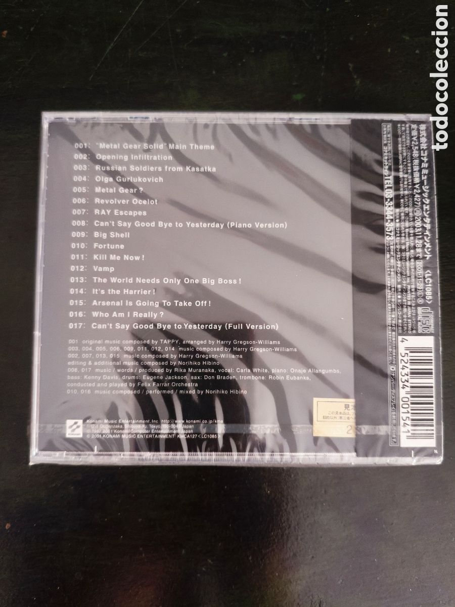 CDs de m&uacute;sica: CD Metal Gear Solid 2 OST (Edici&oacute;n Japonesa Original) - Foto 2