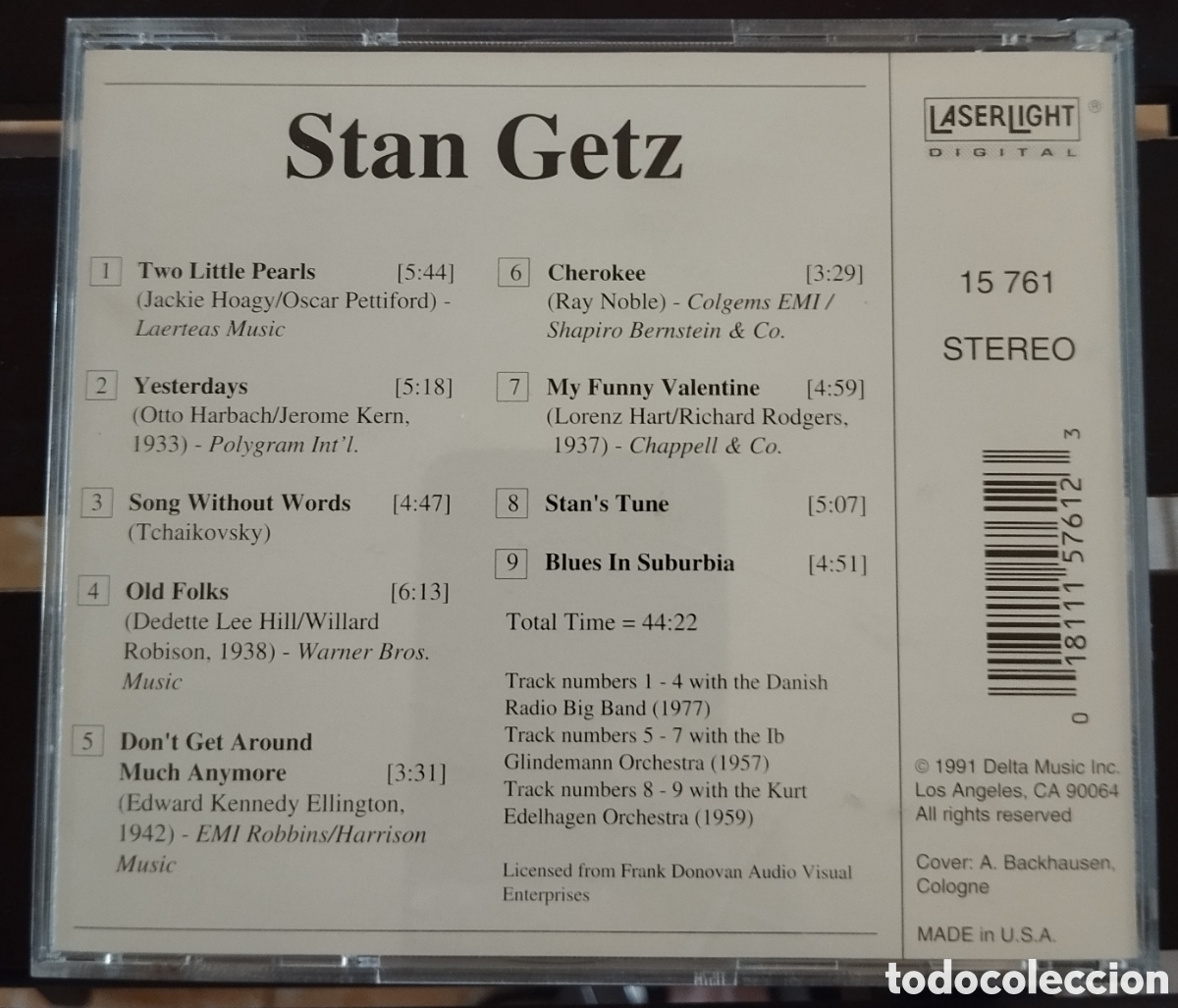 CDs de m&uacute;sica: Stan Getz - The Jazz collector edition - CD - Foto 2