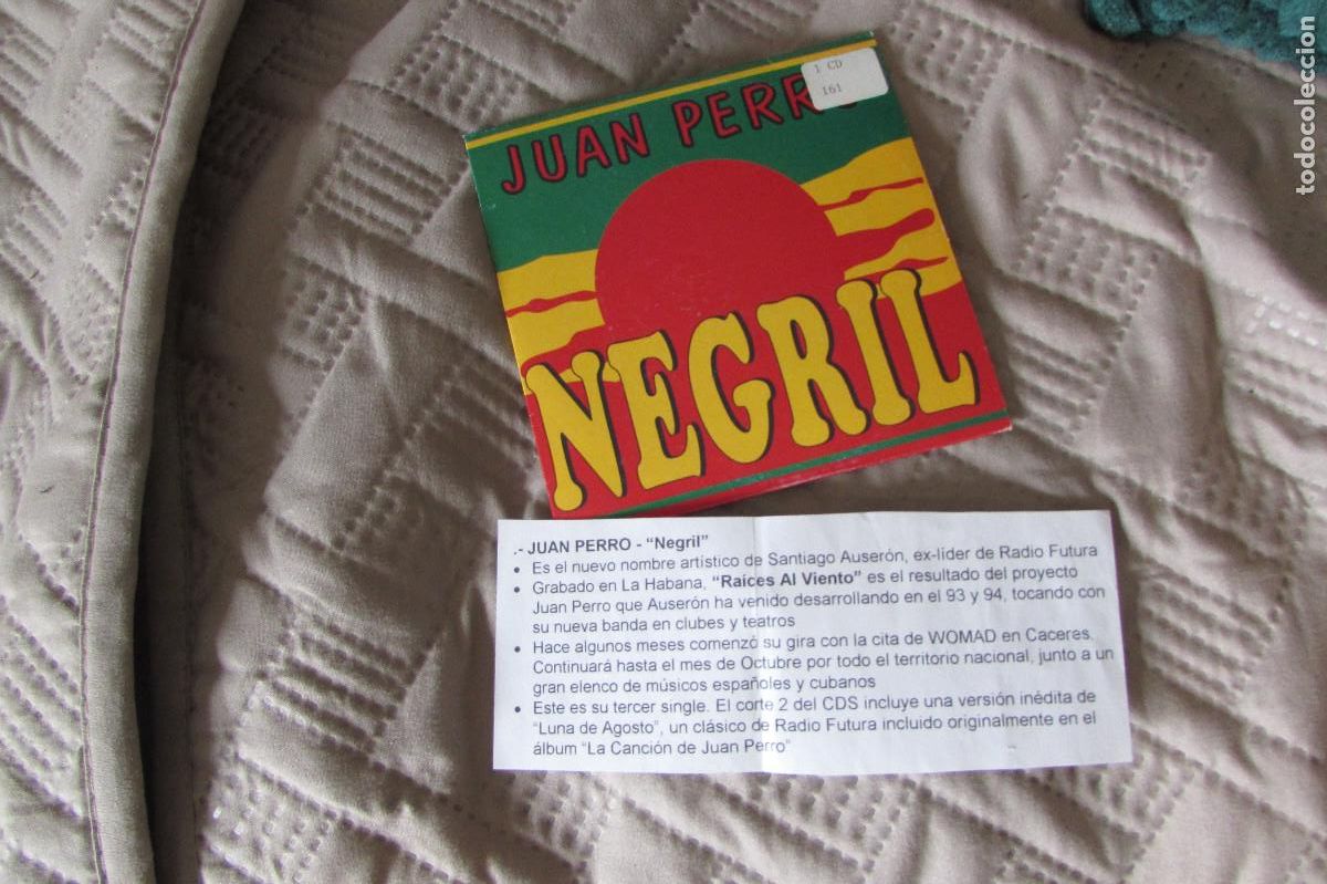 CDs de m&uacute;sica: JUAN PERRO / NEGRIL (CD SINGLE CADENA 100) RADIO FUTURA