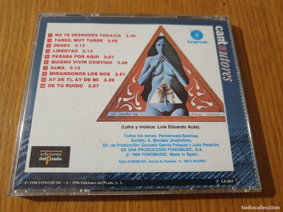 CDs de m&uacute;sica: CD LUIS EDUARDO AUTE - &rdquo;ALMA&rdquo; - 10 TRACKS - Foto 3