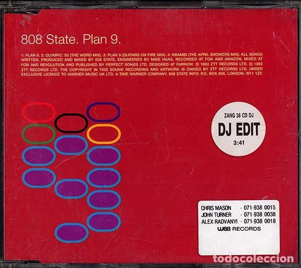 CDs de m&uacute;sica: 808 State - Plan 9 (CD, Single, Promo) - Foto 1