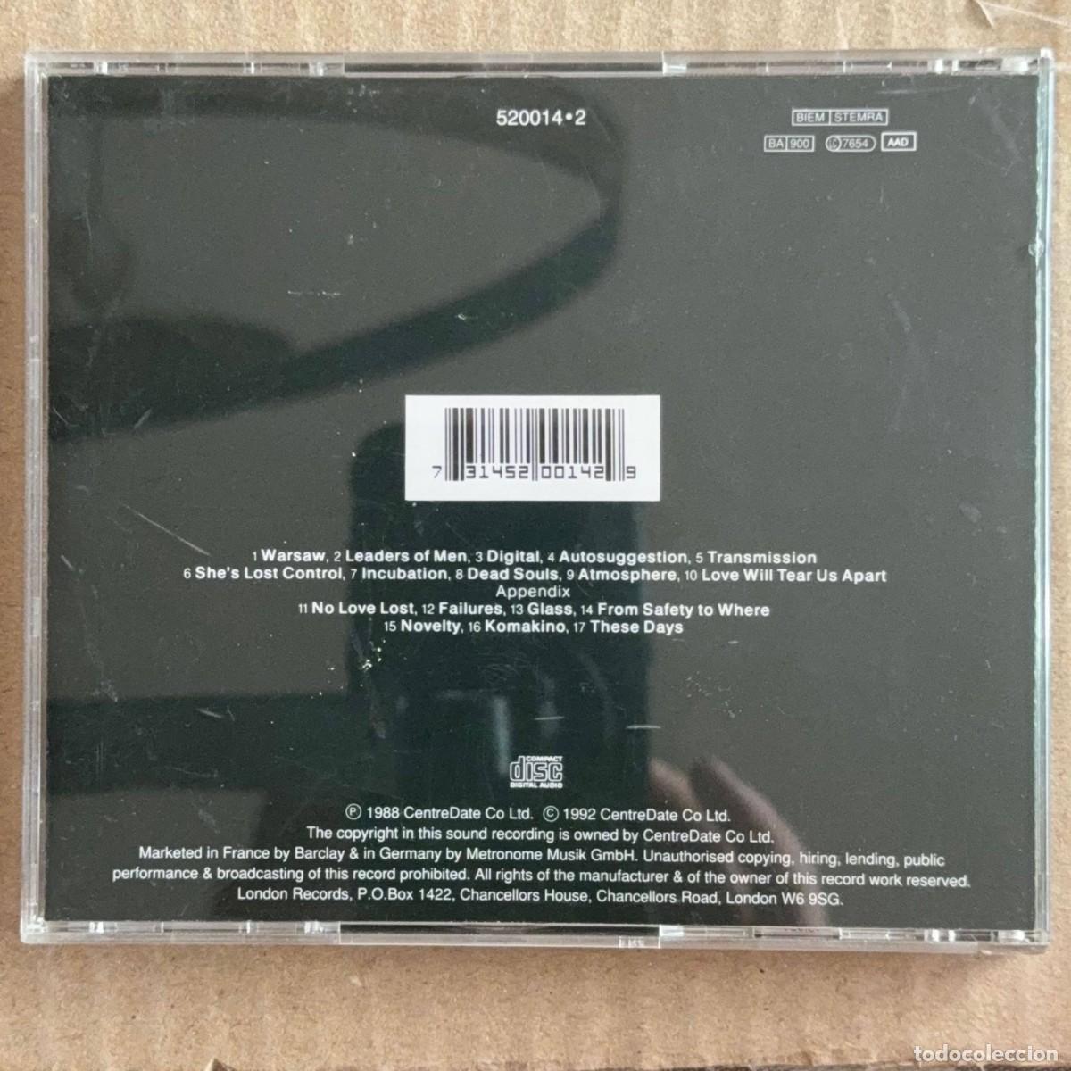 CDs de m&uacute;sica: Joy Division &rdquo;1977-1980&rdquo; CD - Foto 2