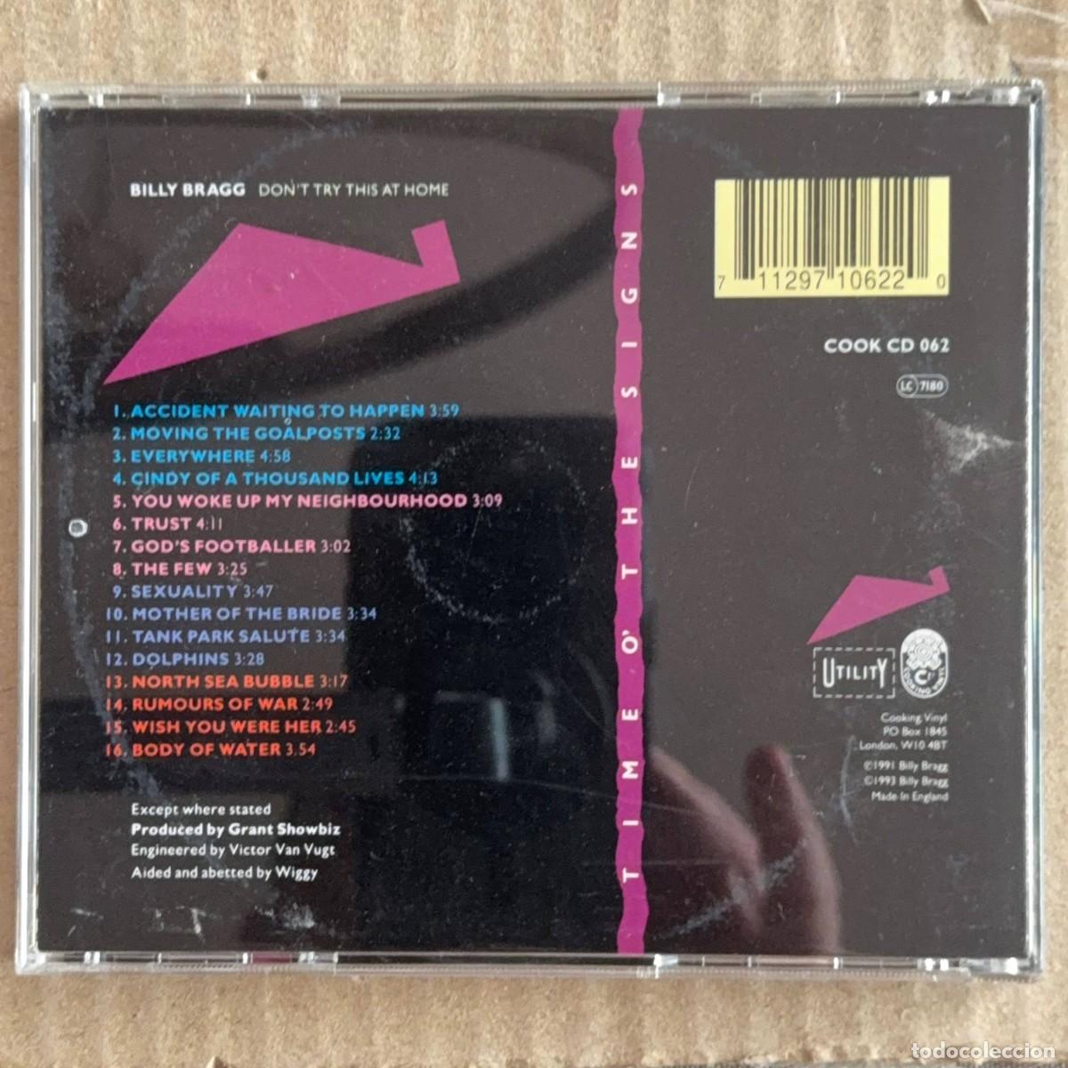 CDs de m&uacute;sica: Billy Bragg &rdquo;Don&acute;t try this at home&rdquo; CD - Foto 2