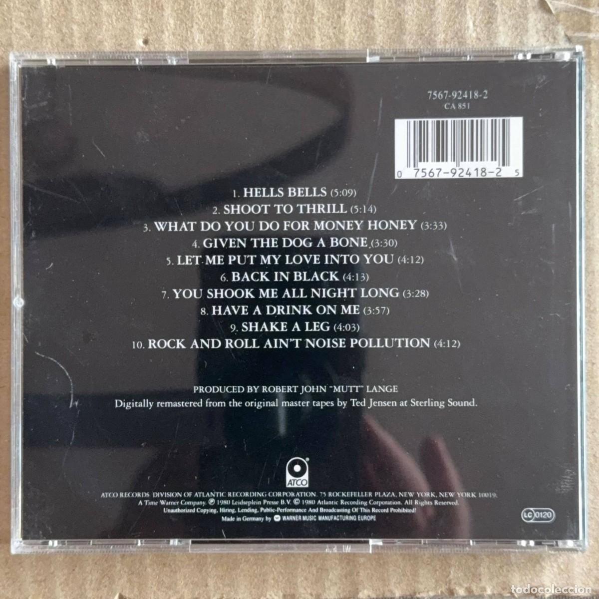 CDs de m&uacute;sica: AC/DC &rdquo;Back in Black&rdquo; CD - Foto 2