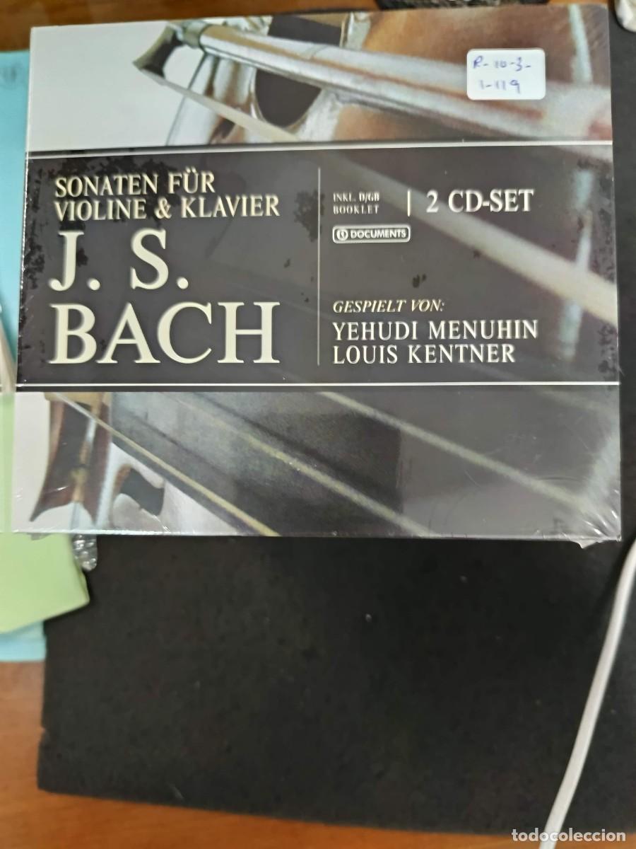CDs de m&uacute;sica: 2 CD. J. S. BACH: SONATEN F&Uuml;R VIOLINE & KLAVIER. VIOLIN: YEHUDI MENUHIN. PIANO: LOUIS KENTNER. RECOR