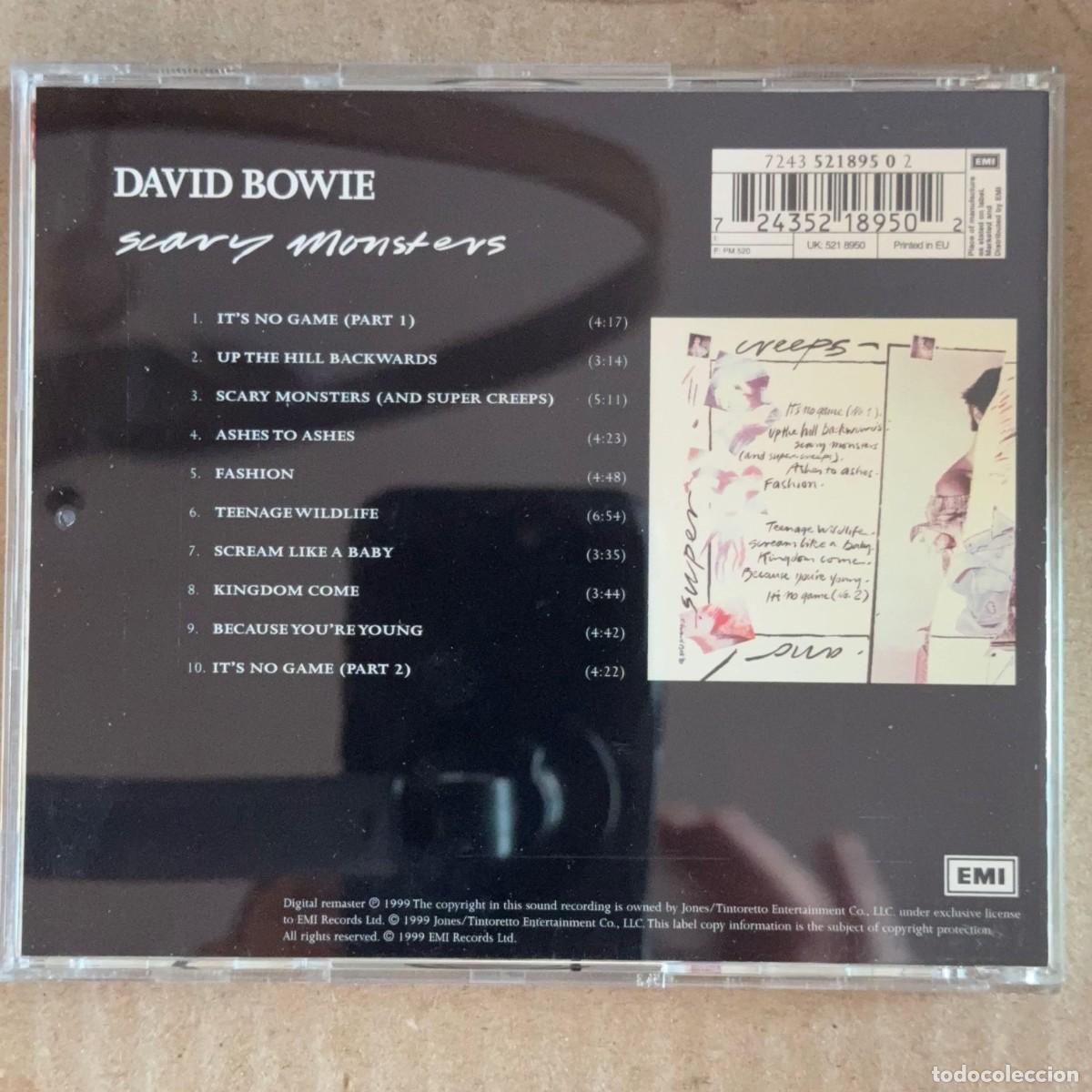 CDs de m&uacute;sica: David Bowie &rdquo;Scary Monsters&rdquo; CD - Foto 2