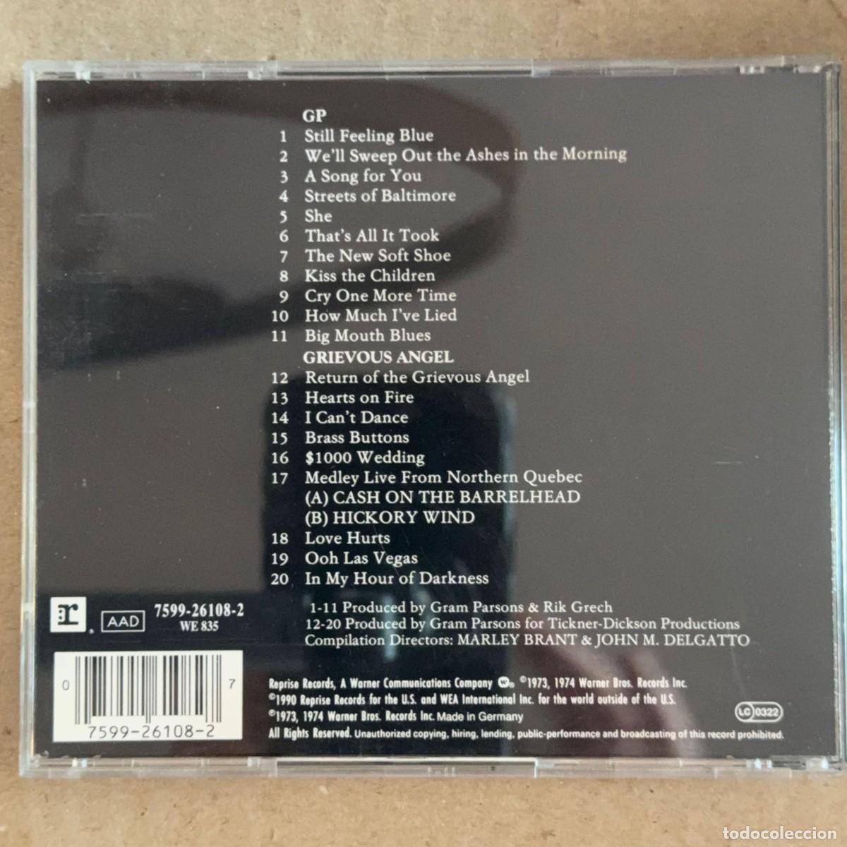 CDs de m&uacute;sica: Gram Parsons &rdquo;GP + Grievous Angel&rdquo; CD - Foto 2