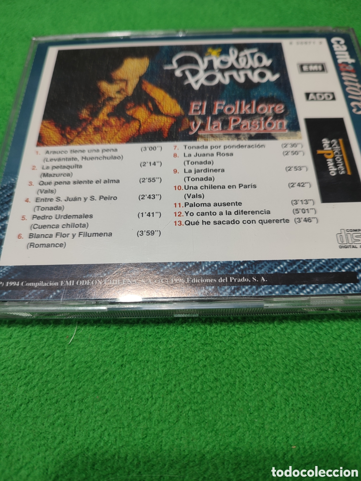 CDs de m&uacute;sica: Violeta Parra - El folklore y la pasi&oacute;n - Foto 3