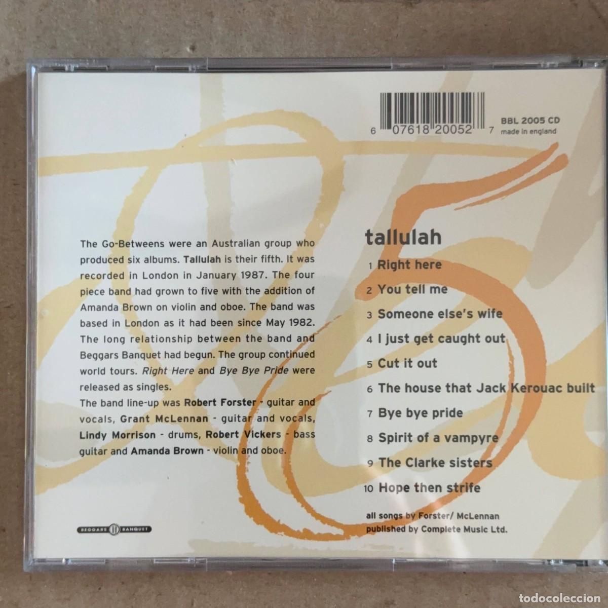 CDs de m&uacute;sica: The Go-Betweens &rdquo;Tallullah&rdquo; CD - Foto 2