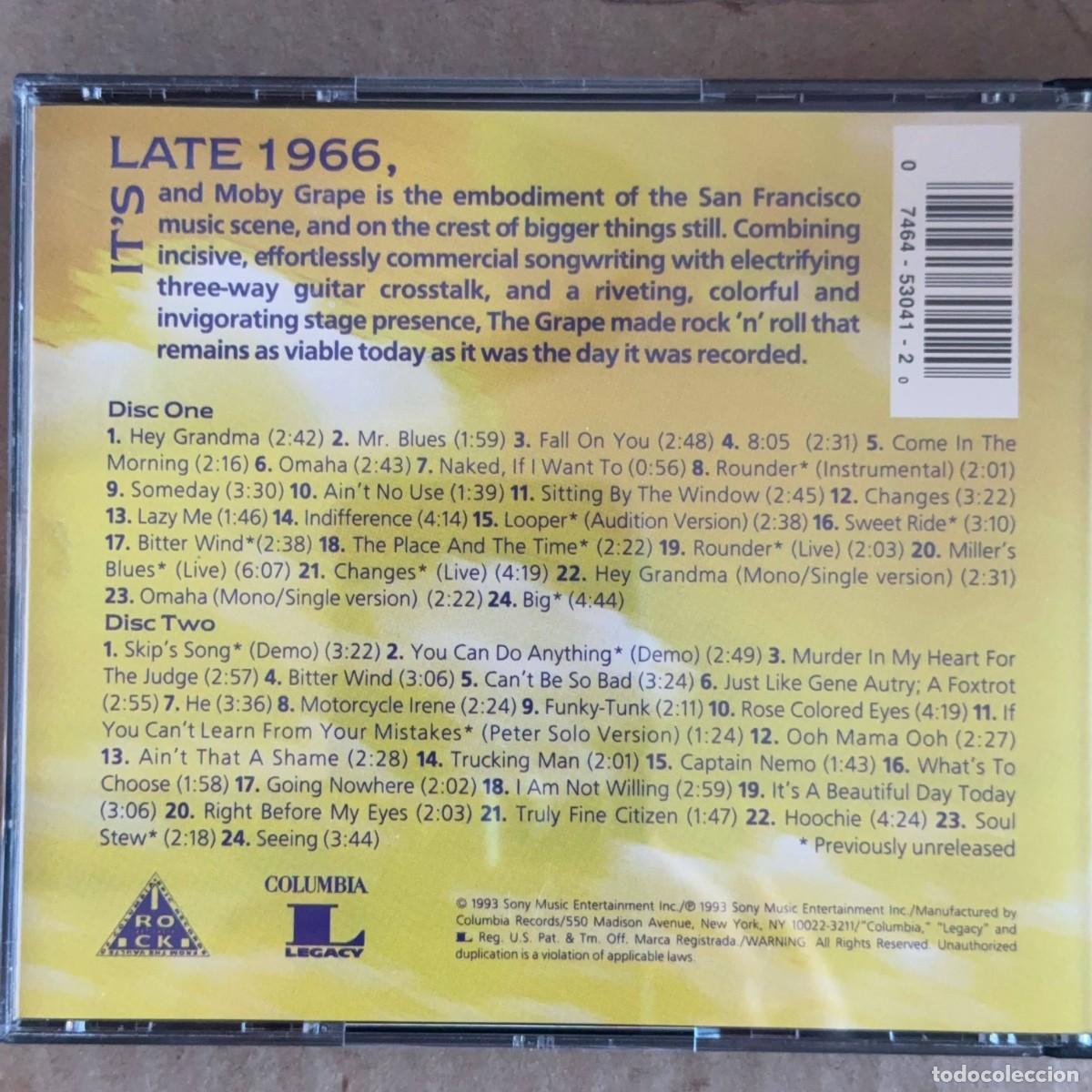 CDs de m&uacute;sica: Moby Grape &rdquo;Vintage&rdquo; 2CD - Foto 3