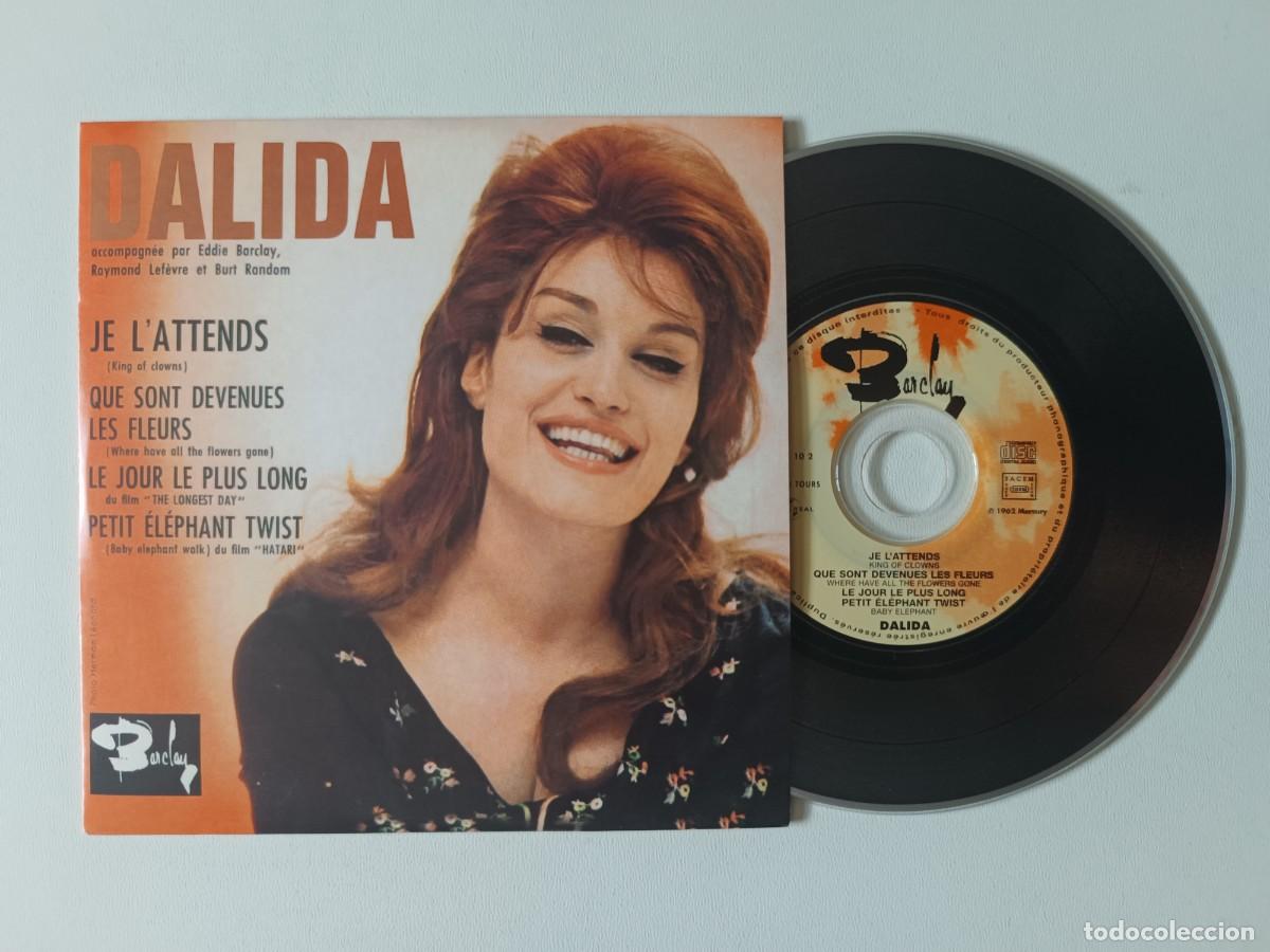 CDs de m&uacute;sica: DALIDA Accompagn&eacute;e Par Eddie Barclay Raymon 'Je L'Attends' CD EP 2000 Chanson 45 Tours De Collection