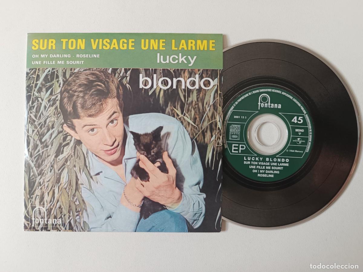 CDs de m&uacute;sica: LUCKY BLONDO 'Sur Ton Visage Une Larme' CD EP 2000 Chanson 45 Tours De Collection Fontana 2001 13 3