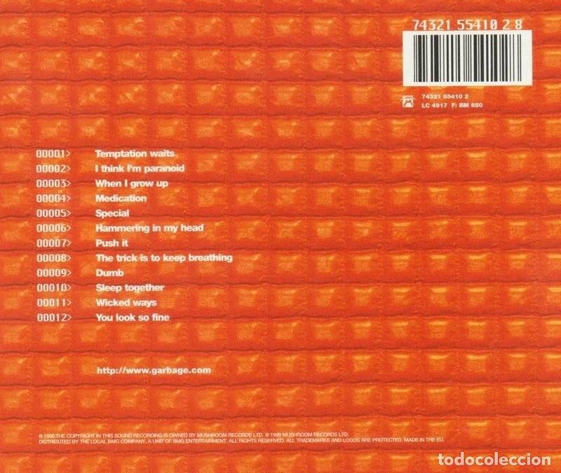 CDs de m&uacute;sica: GARBAGE. VERSION 2.0. CD. - Foto 2