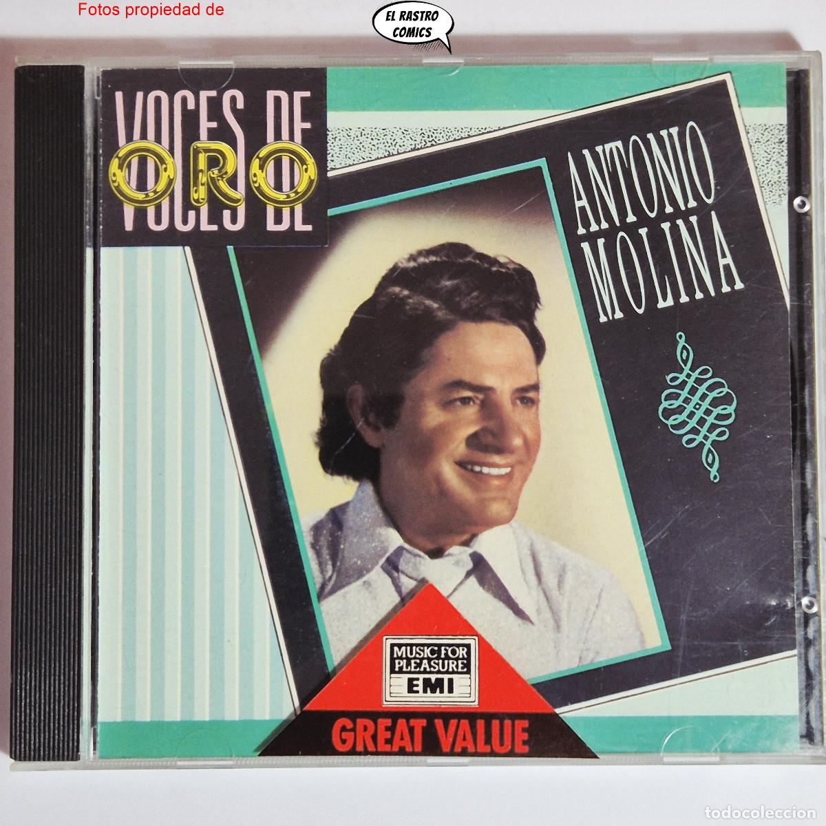 CDs de m&uacute;sica: Antonio Molina, Voces de Oro, CD EMI 1988, muy buen estado