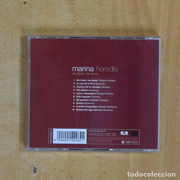 CDs de m&uacute;sica: MARINA HEREDIA - ME DUELE ME DUELE - CD - Foto 2