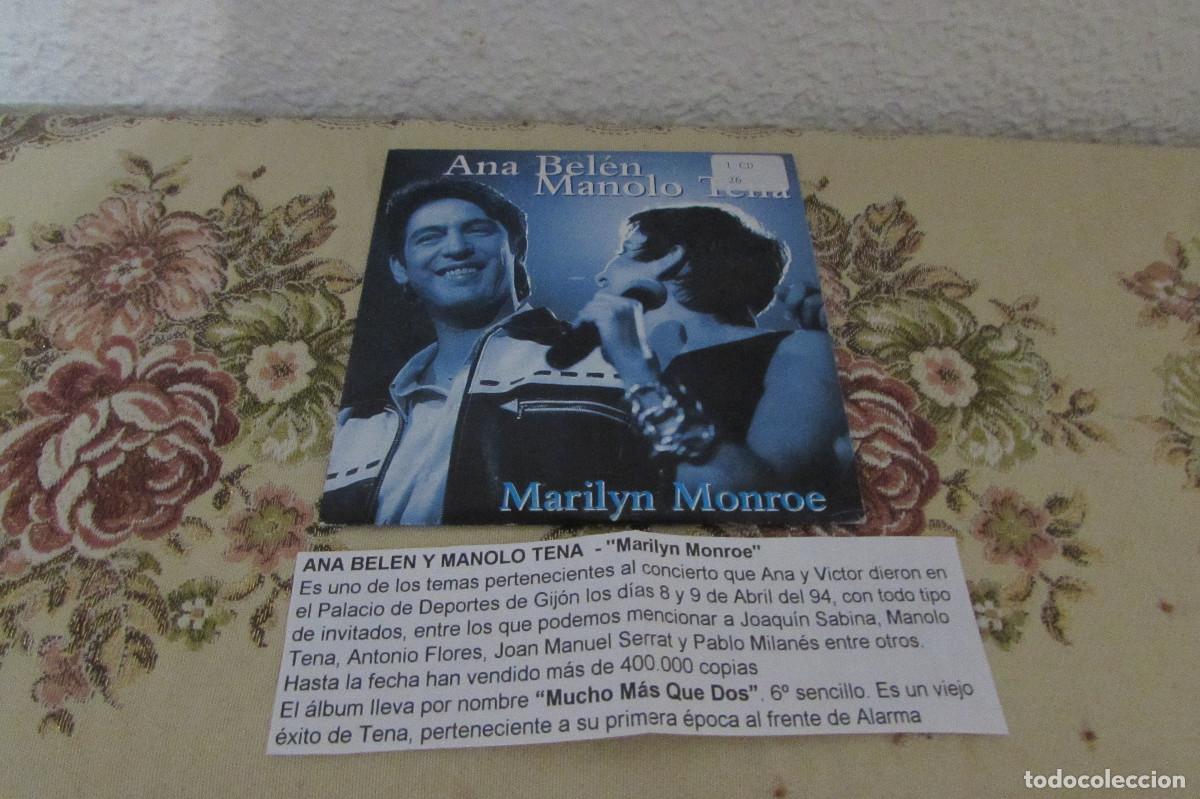 CDs de m&uacute;sica: ANA BELEN Y MANOLO TENA (CD-SINGLE CADENA 100) MARILYN MONROE