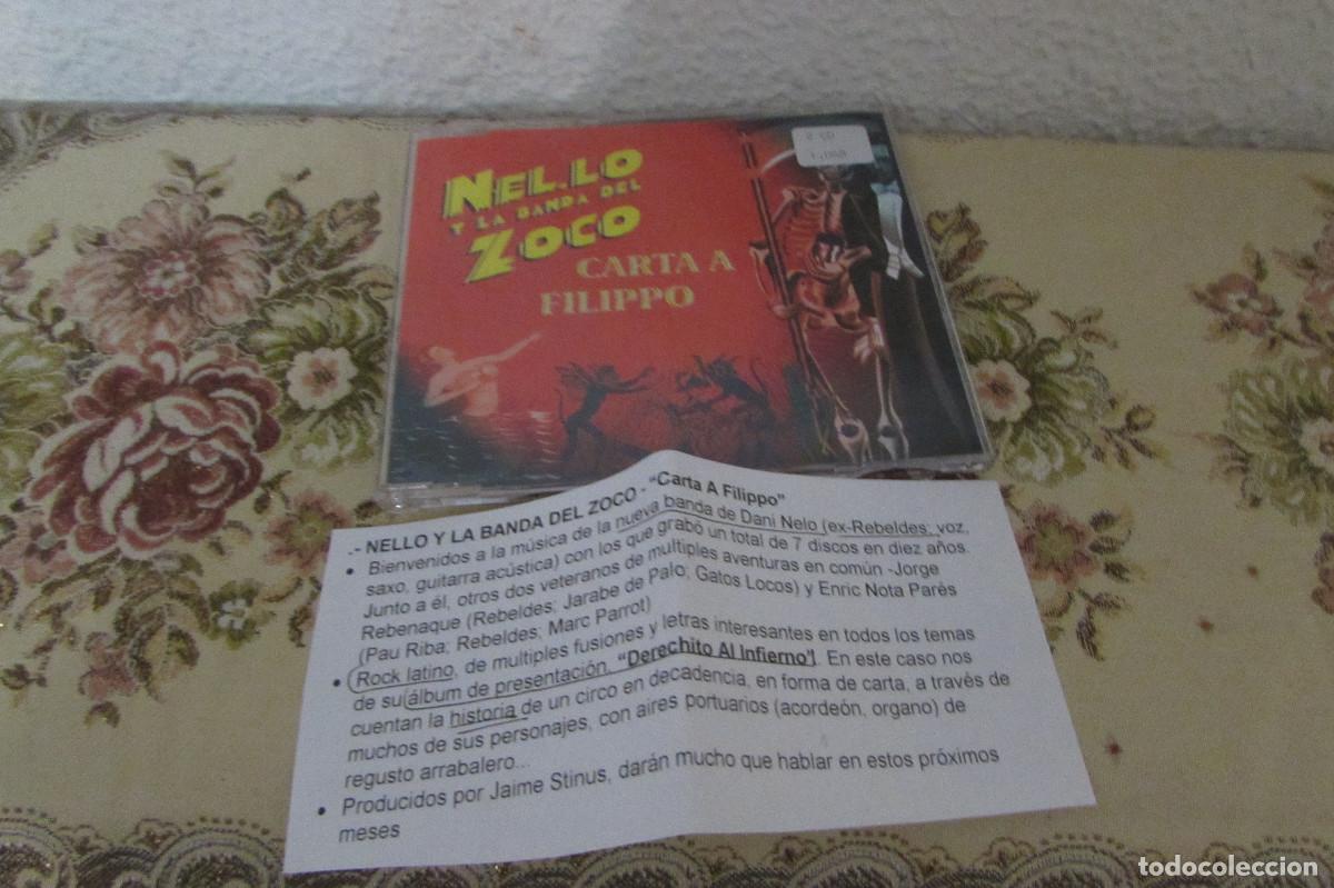 CDs de m&uacute;sica: Nel.lo Y La Banda Del Zoco &ndash; Carta a Filippo CD SINGLE CADENA 100