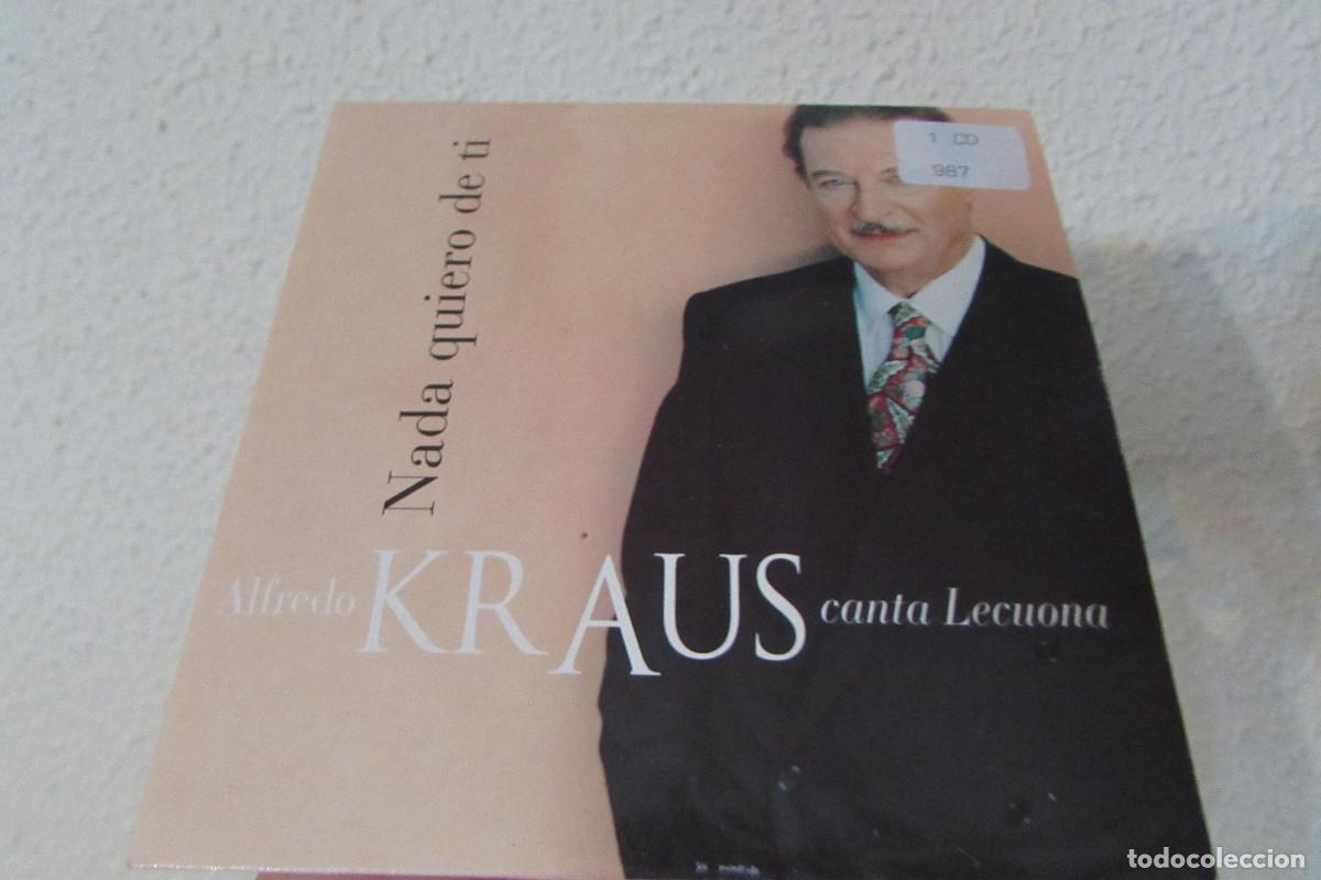 CDs de m&uacute;sica: ALFREDO KRAUS CANTA LECUONA. NADA QUIERO DE TI. CD PROMOCIONAL