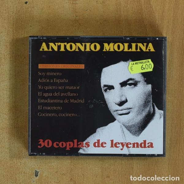 CDs de m&uacute;sica: ANTONIO MOLINA - 30 COPLAS DE LEYENDA - CD