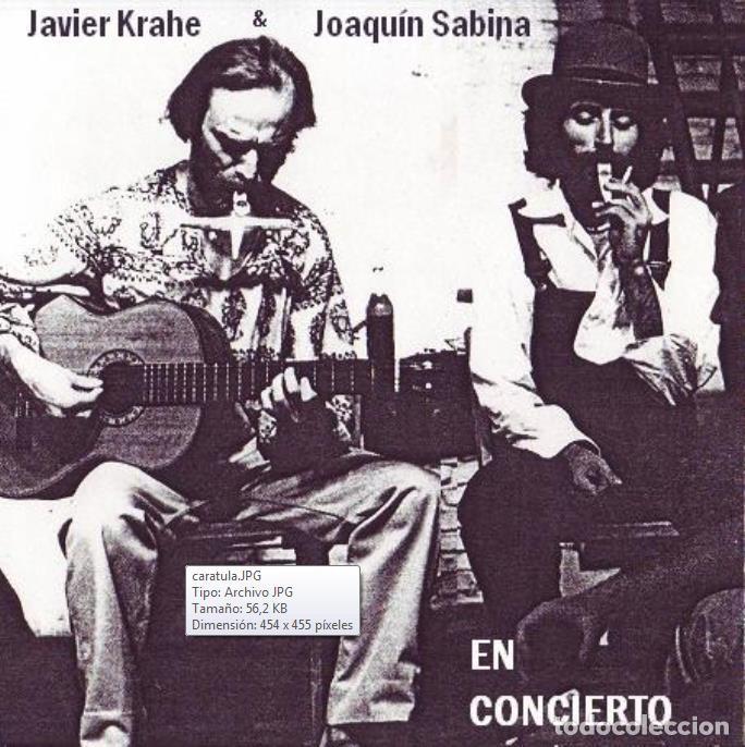 CDs de m&uacute;sica: JAVIER KRAHE y JOAQU&Iacute;N SABINA EN CONCIERTO, OVIEDO 1982 (2 CDR)