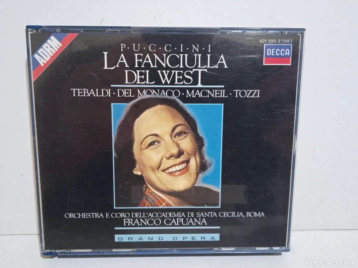 CDs de m&uacute;sica: Puccini - Tebaldi- La Fanciulla Del West - 2 x CD + Libro - Decca - 1988 - Europe
