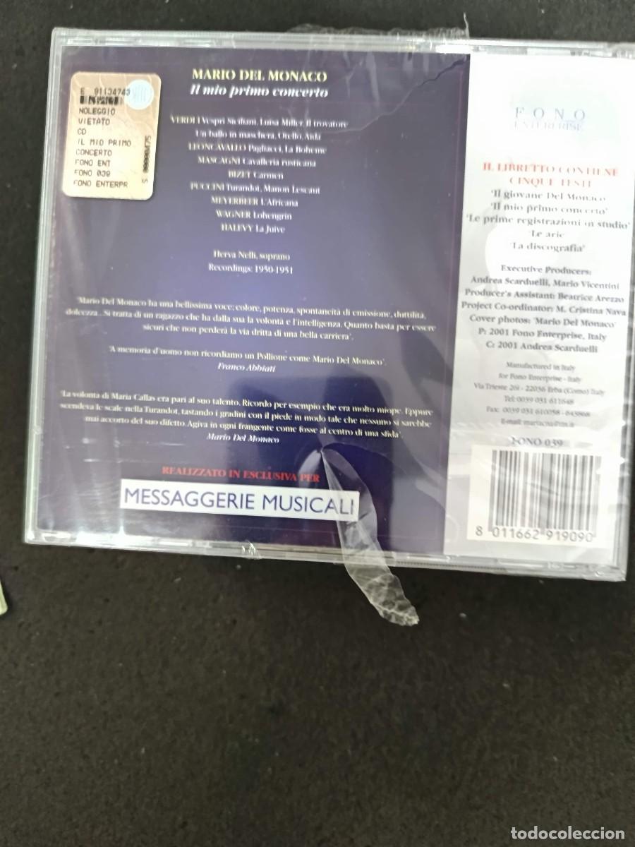 CDs de m&uacute;sica: DEL MONACO: IL MIO PRIMO CONCERTO - Foto 2