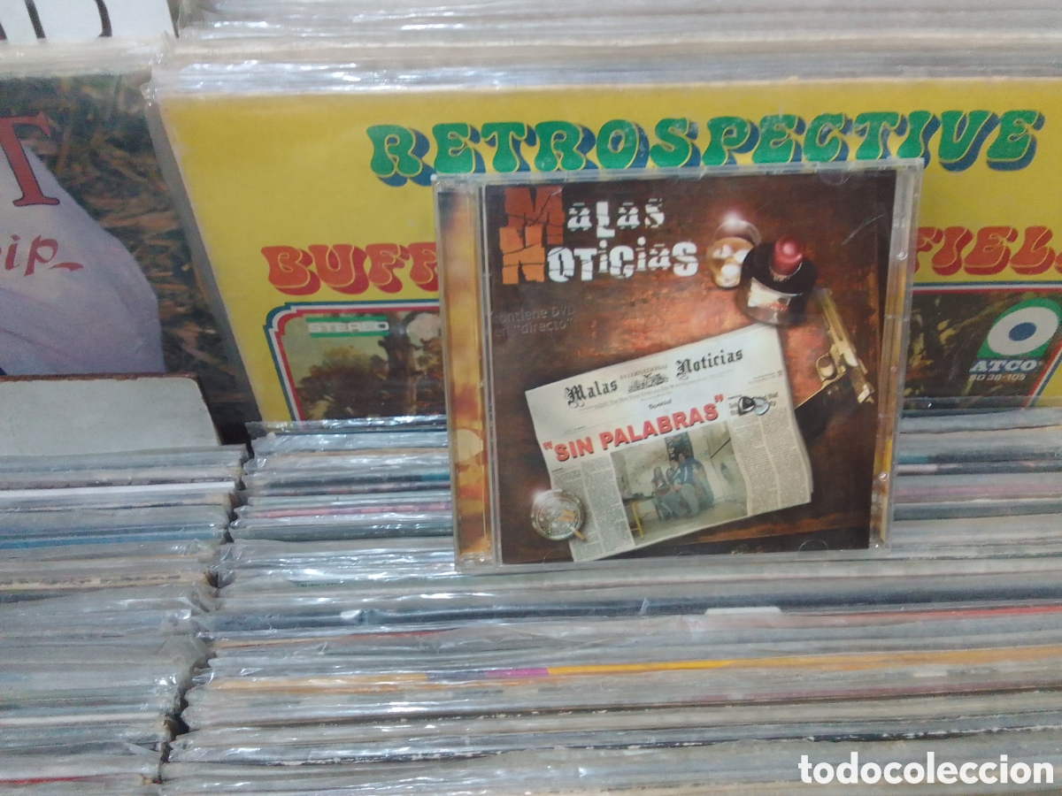 CDs de m&uacute;sica: Malas noticias,sin palabras,CD y dvd