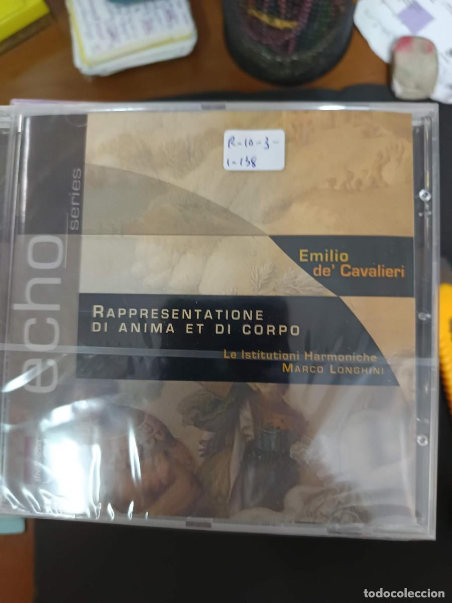 CDs de m&uacute;sica: EMILIO DE' CAVALIERI: RAPPRESENTATIONE DI ANIMA ET DI CORPO. DIR: MARCO LONGHINI. LA INSTITUTIONI H