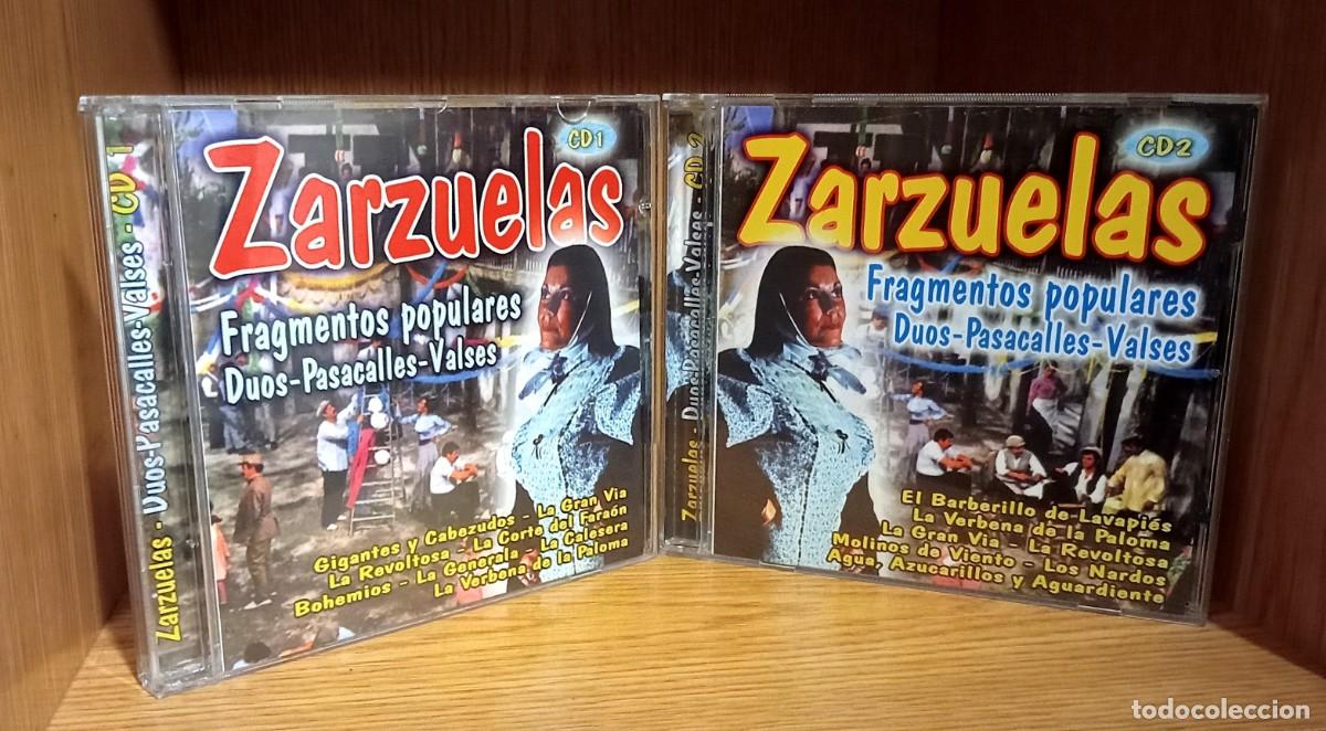 CDs de m&uacute;sica: [2 CDS]. ZARZUELAS. FRAGMENTOS POPULARES. DUOS. PASACALLES. VALSES. [VOL1+VOL2].