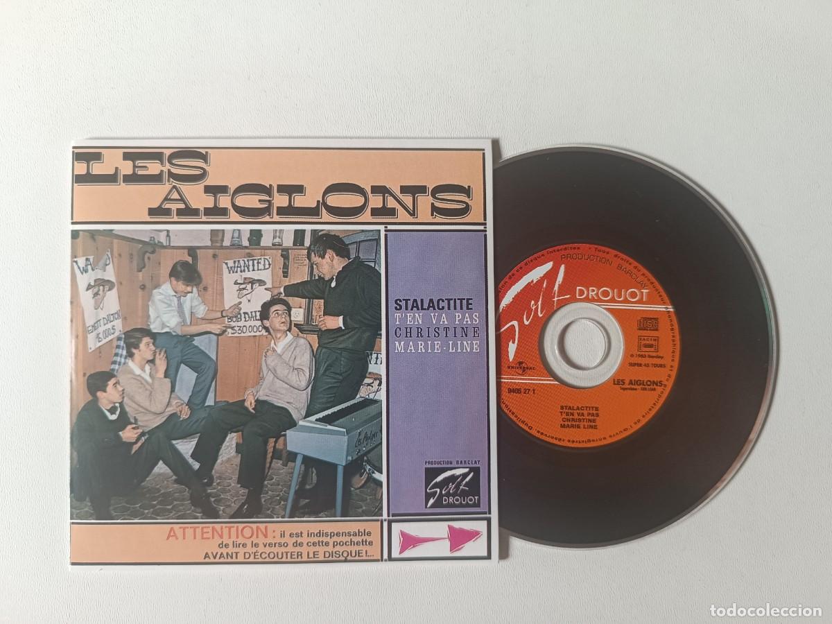 CDs de m&uacute;sica: LES AIGLONS 'Stalactite' CD EP 2001 Chanson 45 Tours De Collection Twist, Surf, Y&eacute;-Y&eacute;