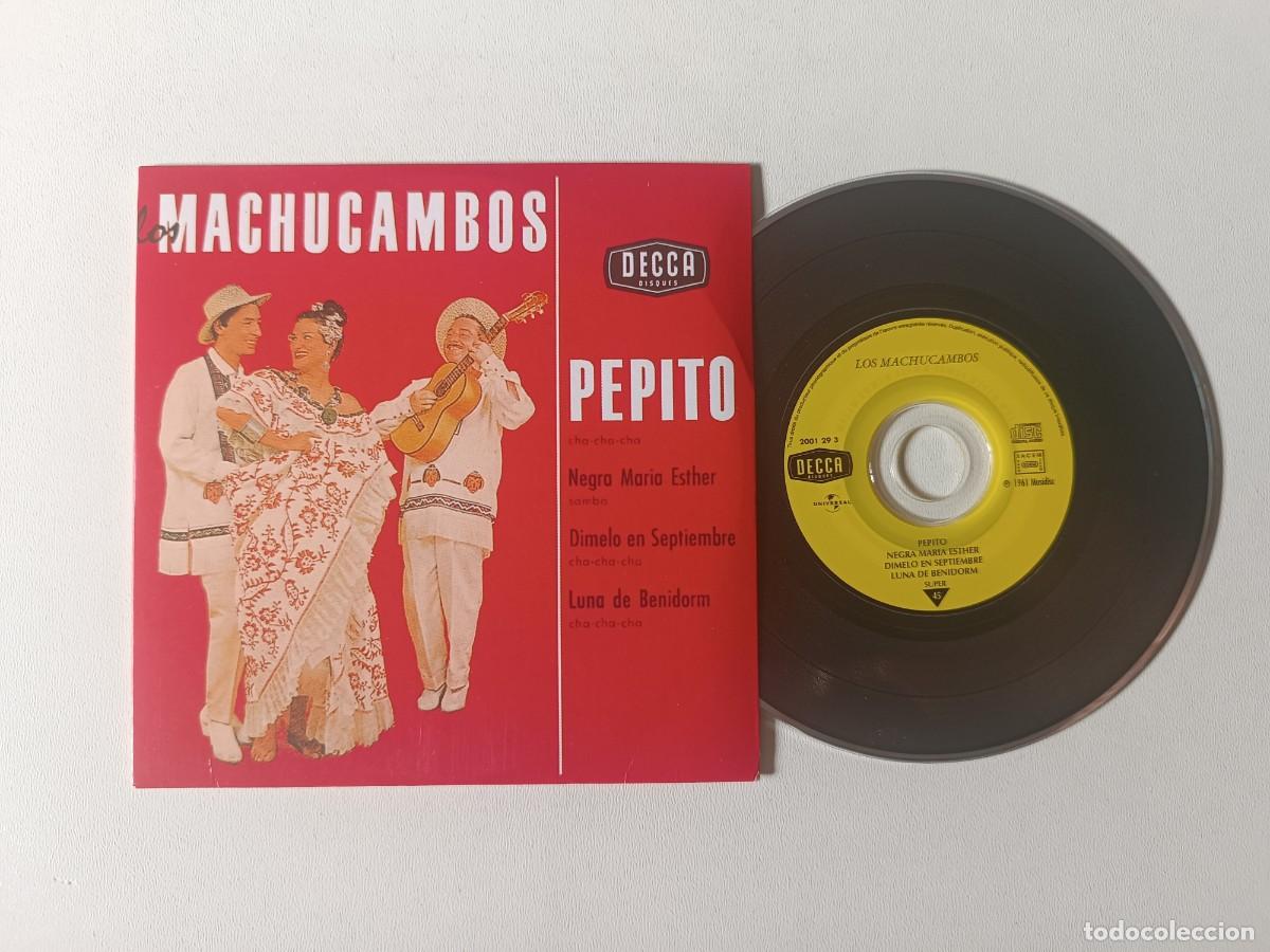 CDs de m&uacute;sica: LOS MACHUCAMBOS 'Pepito / Negra Maria Esther / Dimelo En Septiemb' CD EP 2001 45 Tours De Collection