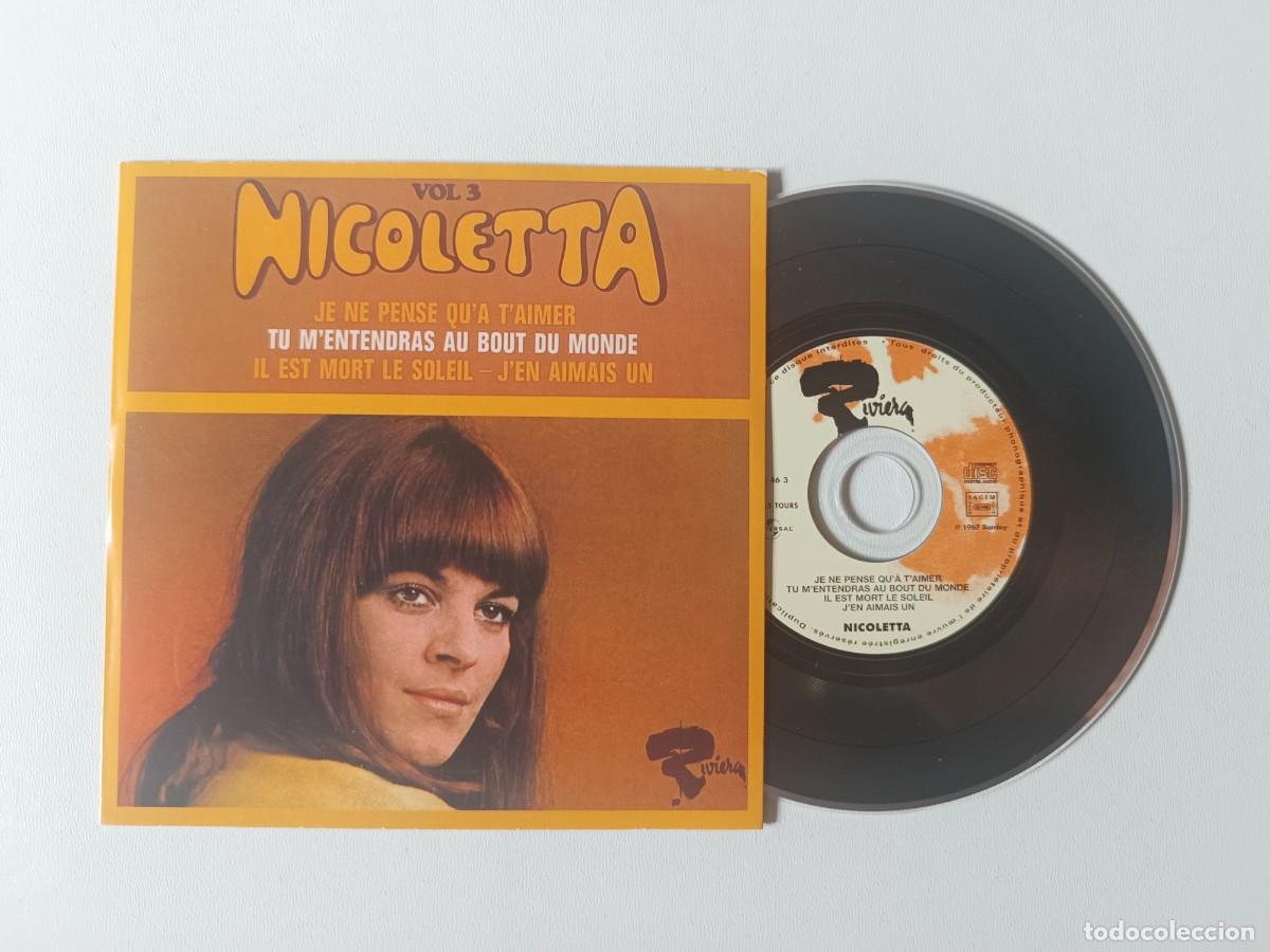 CDs de m&uacute;sica: NICOLETTA 'Vol. 3' CD EP 2001 Chanson 45 Tours De Collection Je Ne Pense Qu'&agrave; T'aimer (How Can I Be