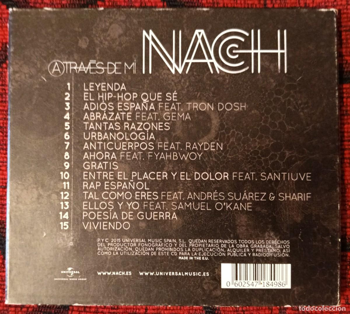 CDs de m&uacute;sica: NACH ** A Trav&eacute;s De M&iacute; ** CD 2015 - Foto 2