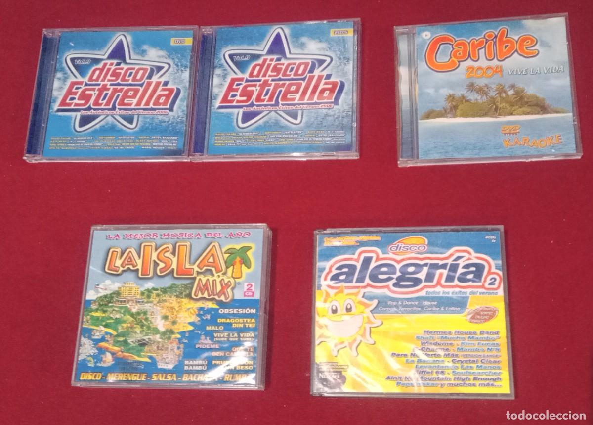 CDs de m&uacute;sica: Lote cd's m&uacute;sica Disco Estrella-Ibiza Mix-Caribe Mix