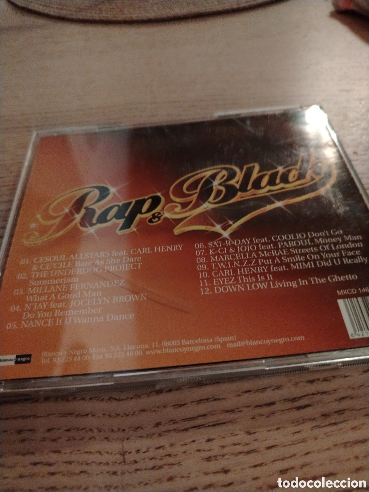 CDs de m&uacute;sica: RAP & BLACK - VVAA (compilaci&oacute;n) - Foto 2