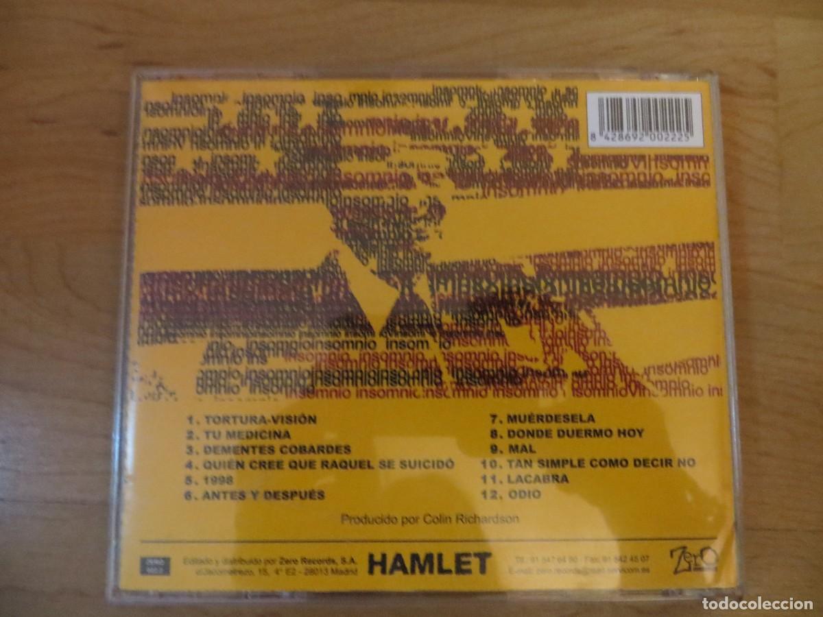 CDs de m&uacute;sica: Hamlet - Insomnio (CD) 2005 SPAIN - Foto 2
