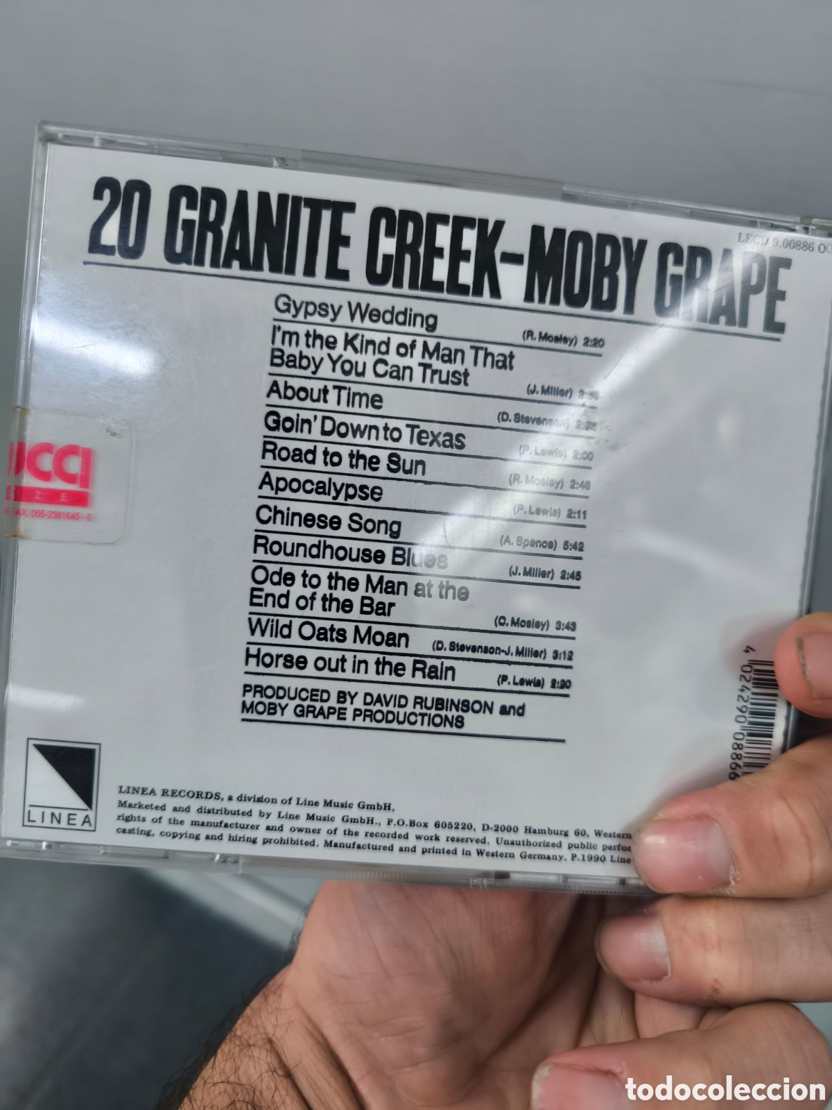 CDs de m&uacute;sica: Cd Moby grape 20 granite creek - Foto 2