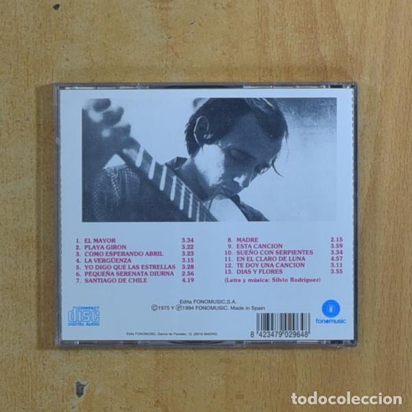 CDs de m&uacute;sica: SILVIO RODRIGUEZ - TE DOY UNA CANCION - CD - Foto 2