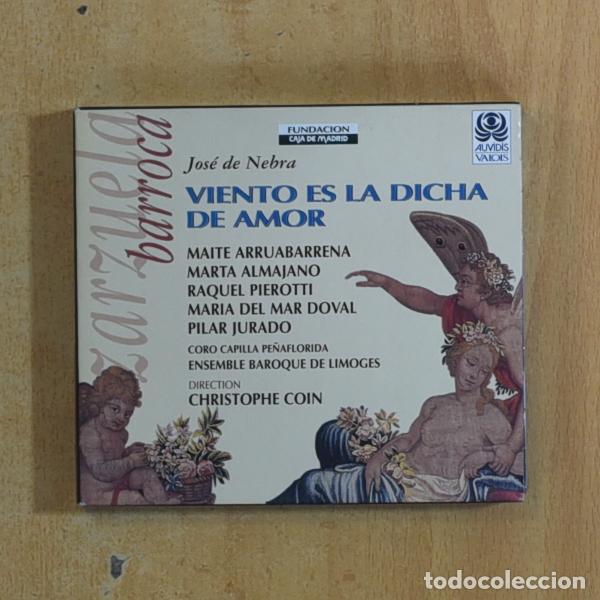 CDs de m&uacute;sica: JOSE DE NEBRA - VIENTO ES LA DICHA DE AMOR - CD