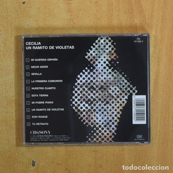 CDs de m&uacute;sica: CECILIA - UN RAMITO DE VIOLETAS - CD - Foto 2