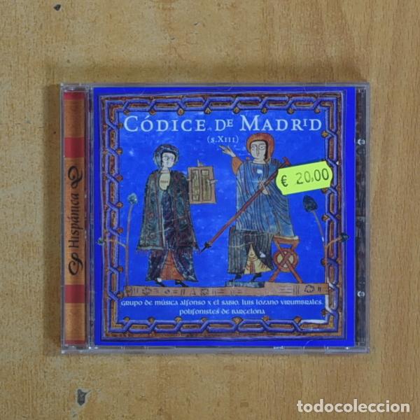 CDs de m&uacute;sica: GRUPO DE MUSICA ALFONSO X EL SABIO - CODICE DE MADRID - CD