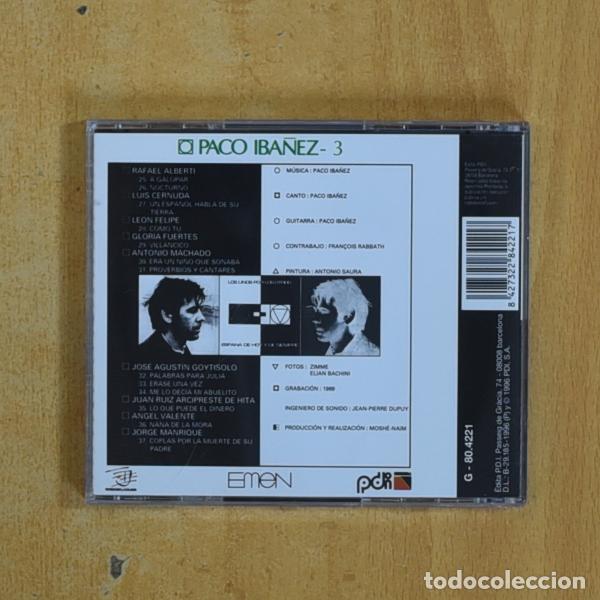 CDs de m&uacute;sica: PACO IBANEZ - JOSE ORTEGA - CD - Foto 2