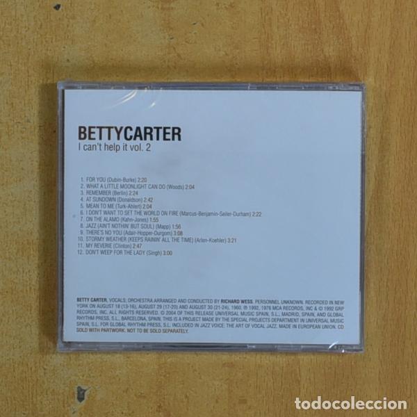 CDs de m&uacute;sica: BETTY CARTER - I CANT HELP IT - CD - Foto 2