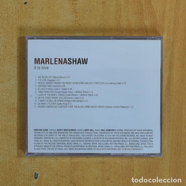 CDs de m&uacute;sica: MARLENA SHAW - IT IS LOVE - CD - Foto 2