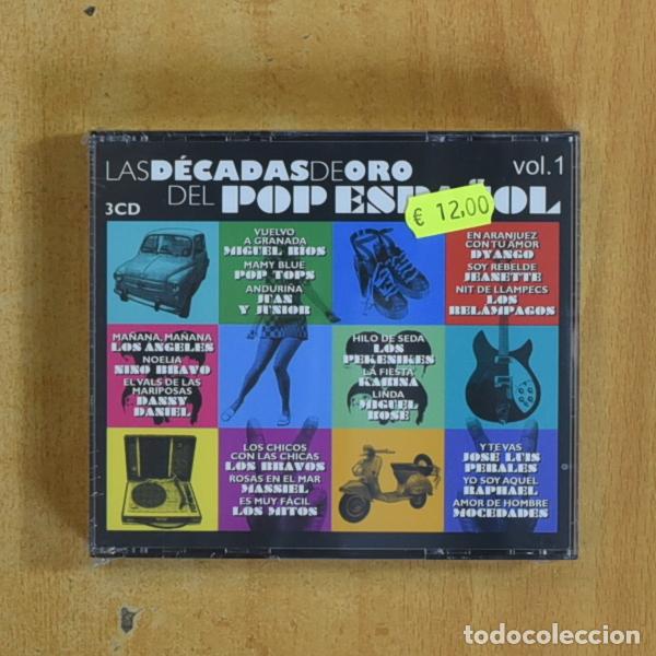 Music CDs: VARIOS - LAS DECADAS DE ORO DEL POP ESPA&Ntilde;OL VOL 1 - 3 CD