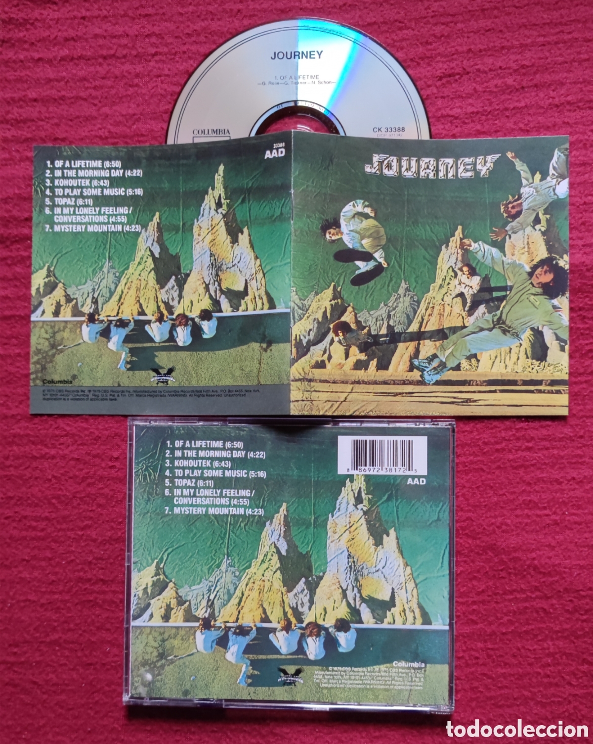 CDs de m&uacute;sica: JOURNEY: s/t. Cd Aor, Edici&oacute;n Original 1975 Columbia Records. Gregg Rolie, Neal Schon, Valory...