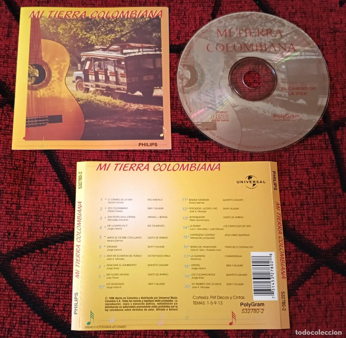 CDs de m&uacute;sica: MI TIERRA COLOMBIANA CD 1996 TRIO AMERICA Dueto De Anta&ntilde;o SILVA Y VILLALBA