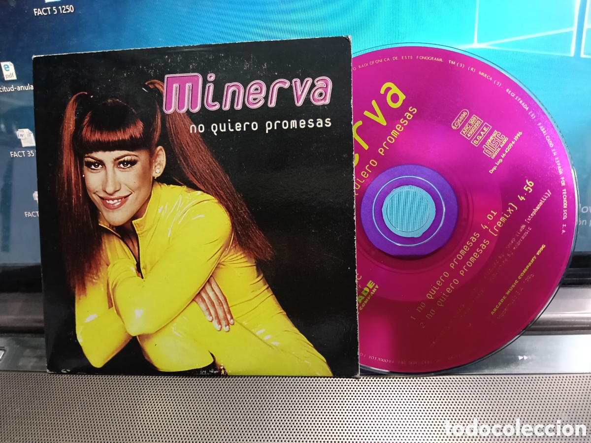 CDs de m&uacute;sica: Minerva CD single no quiero promesas 1996 - Foto 1